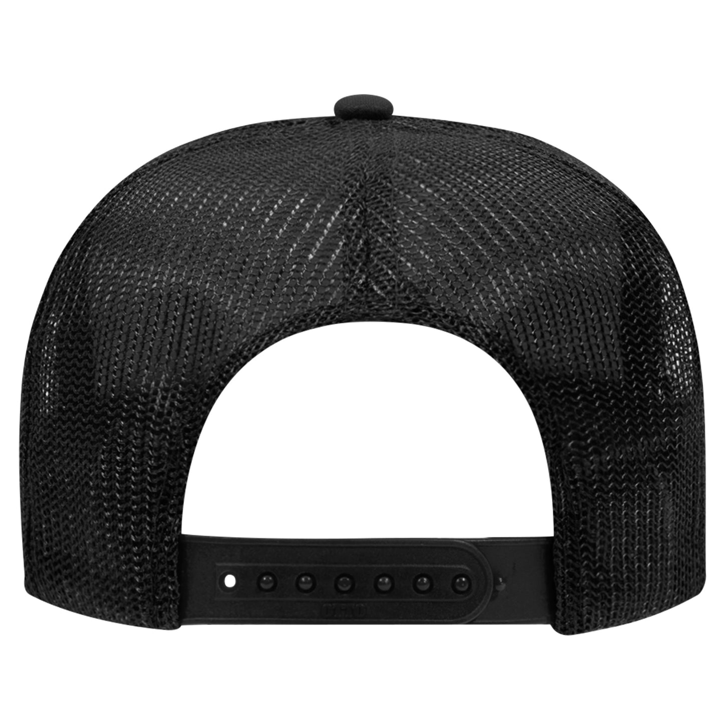 black designer trucker hat